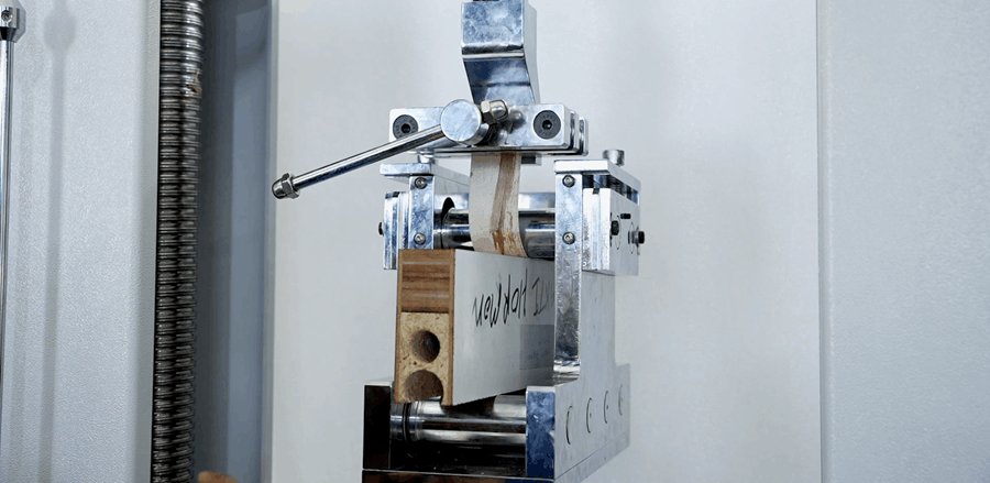 Wood for Furniture and Flooring: Large-Scale Bend and Peel Testing
